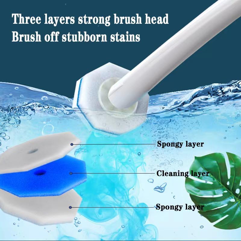 50PCS Toilet Wand Heard Disposable Wand Heads Compatible with Clorox