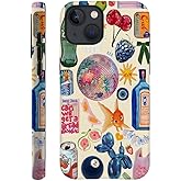 Generic Compatible with for iPhone 13,European Collage Lovely Phone Case for Girl Women Boy Men,Scratch Resistant Shockproof Cover Case for iPhone 13