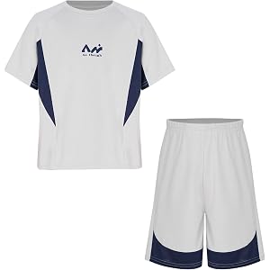 Linjinx Boy Sport Short Set Football Training Suit Jersey Shorts | Sport Suit,Basketball Uniform,Athletic Workout Tracksuit,B