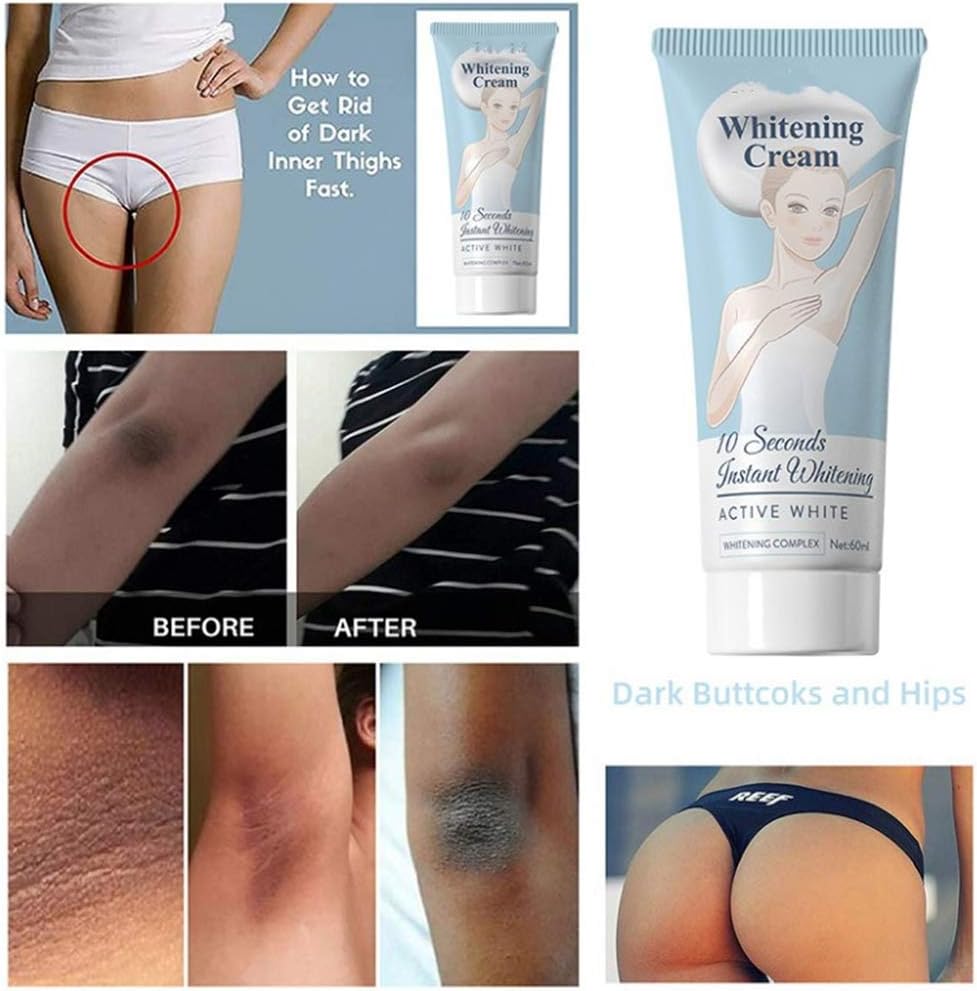 Whitening Cream Legs Knees Private Parts Whitener Intimate Bleach Body Cream,Skin Lightening Cream For Hyperpigmentation, Skin Bleaching Cream (2PCS)