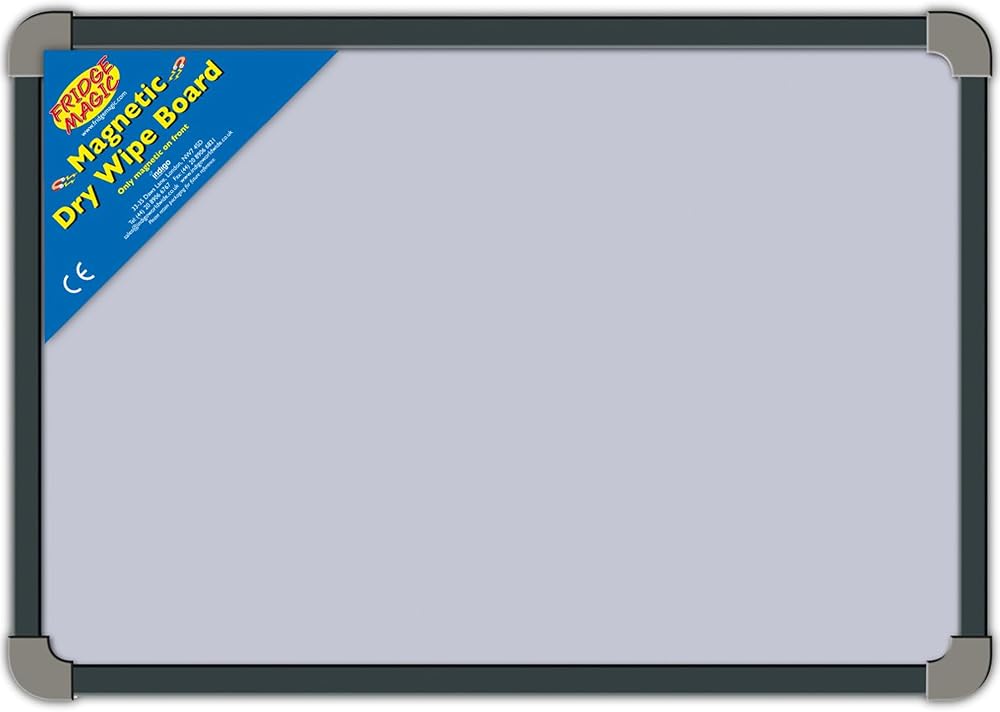 Fridge Magic A3 Whiteboard Magnetic Metal Surface 40x32cm with Frame