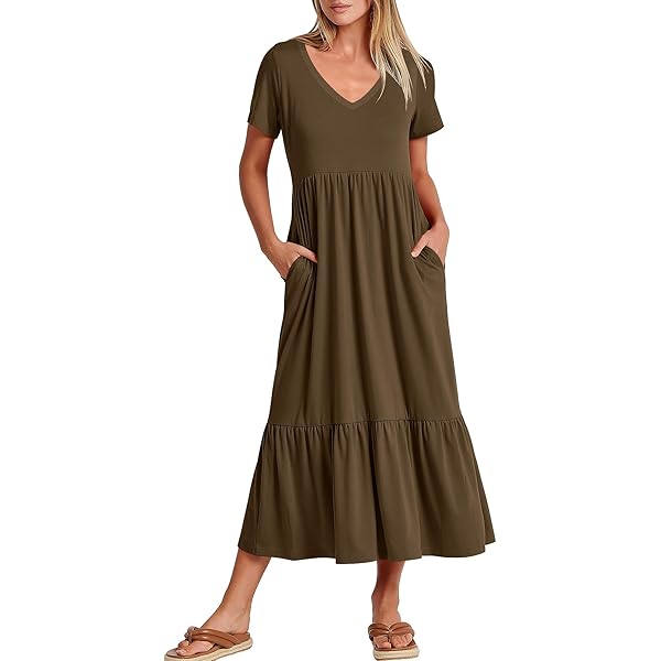 Crew Neck Breastfeeding Dress Women's Nursing & Sleeveless, Tiered, With Pockets | Flowy Cocktail Sundress Maternity Maxi Dress Crew Neck Breastfeeding Dress Women's Nursing & Sleeveless, Tiered, With Pockets | Flowy Cocktail Sundress Maternity Maxi Dress