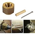 5008 Prop Nut Kit Brass for 1" Or 1-1/8 Shafts with Key and Cotter Pin for Mastercraft, Nautique, Moomba, Tige, Centurion, Supra, Correct