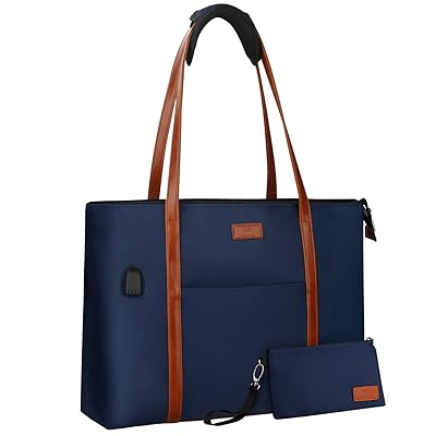 Laptop Tote Bag for Women Teacher Work Office USB Bags Fits 15.6 inches Laptop