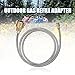 Lixada Outdoor Gas Refill Adapter Camping Stove Valve Propane Tank Refill Adapter Refilling Gas Cylinders for Flat Tank