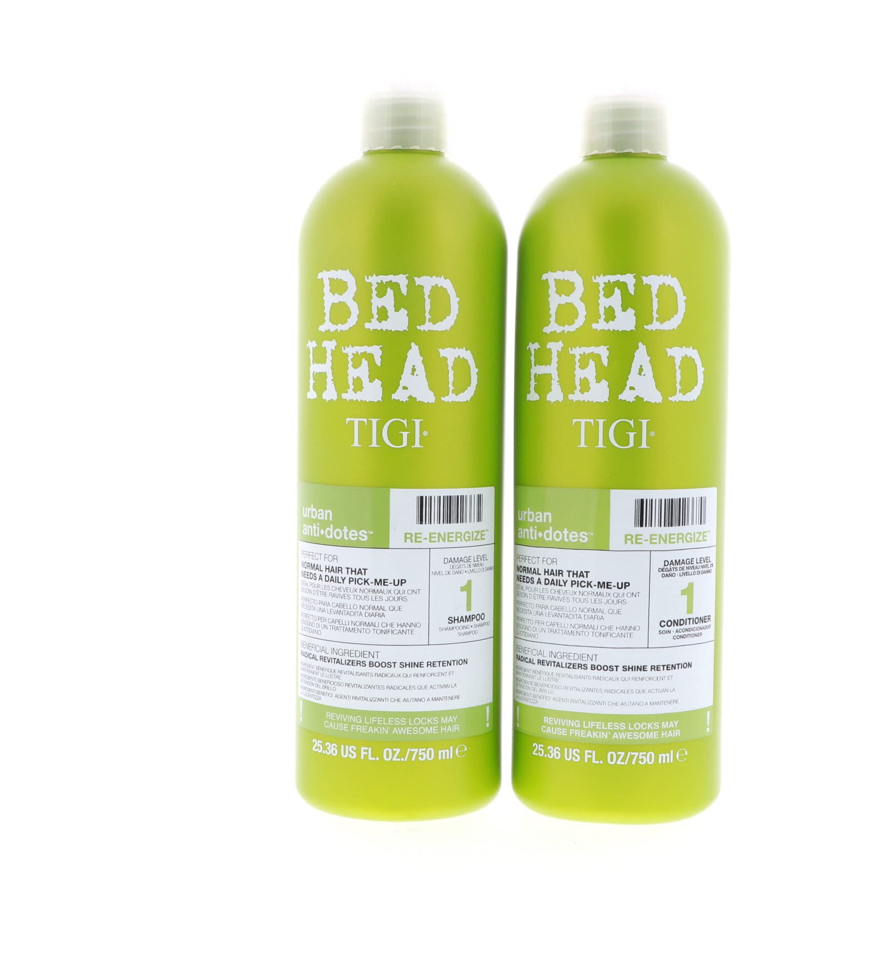 Tigi Bed Head 6740 Urban Antidotes Re-Energize Tween 750 ml - Pack of 2