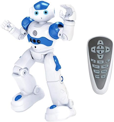 Amazon ハイテク人工知能ロボット 音声制御ジェスチャセンシングダンスウォーキング付きrcスマートロボット玩具 子供向けスマートセンシング音楽ロボット玩具ギフト 電動ロボット おもちゃ