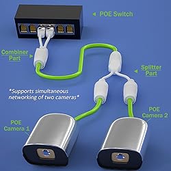 Ethernet Splitter, Waterproof PoE Combiner Splitter