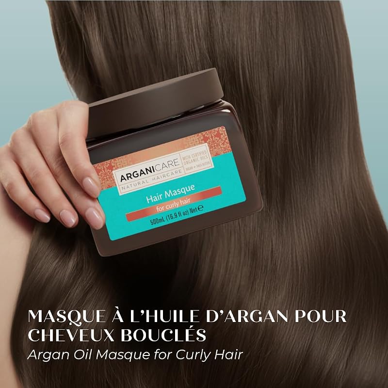 | Gama Argan | Máscara Reparadora Nutritiva | Óleo de Argan | Cabelo encaracolado e frisado | Força e manobrabilidade | Proporciona suavidade e brilho | Ajuda a redefinir os seus caracóis |500ml