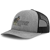 Richardson Mesh Cap Embroidered Australian Cattle Dog Dad Queensland Heeler Trucker Hats for Men & Women