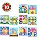 NextX Button Art Color Matching Mosaic Pegboard Puzzles Early Learning Educational Toys For Boys and Girls