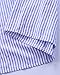 Lalagen Women's Striped Front Slit Ankle Length Button Front High Waist Maxi Skirt Blue S