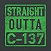 UGP Campus Apparel Straight Outta C-137 Funny Rick Dimension C-137 T Shirt - Large - Dark Heather