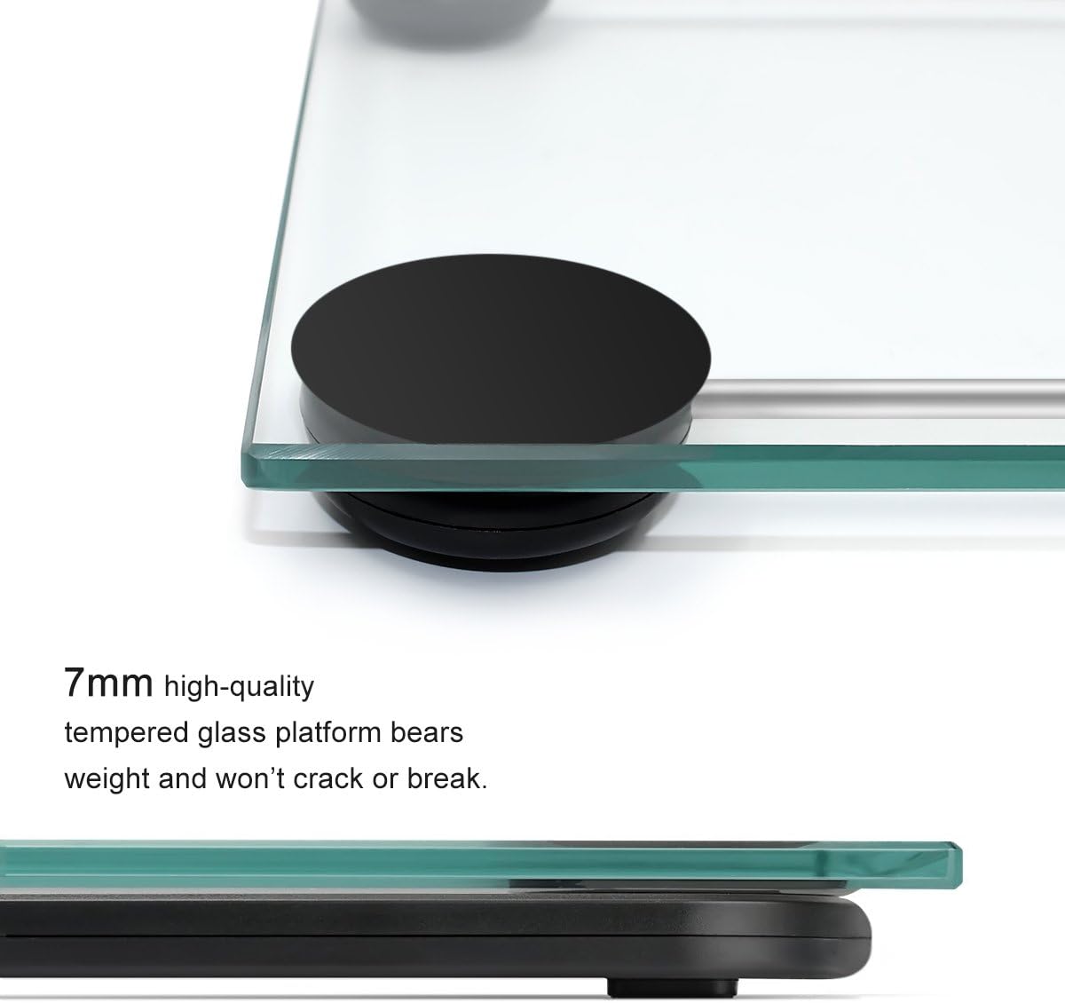 Digital Bathroom Scale, Body Weight Scale with Large Backlit Display, High Accuracy Step-On Technology, 400 Pounds: Health & Personal Care