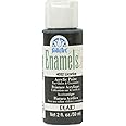 FolkArt Enamel Glass & Ceramic Paint in Assorted Colors (2 oz), 4032, Licorice