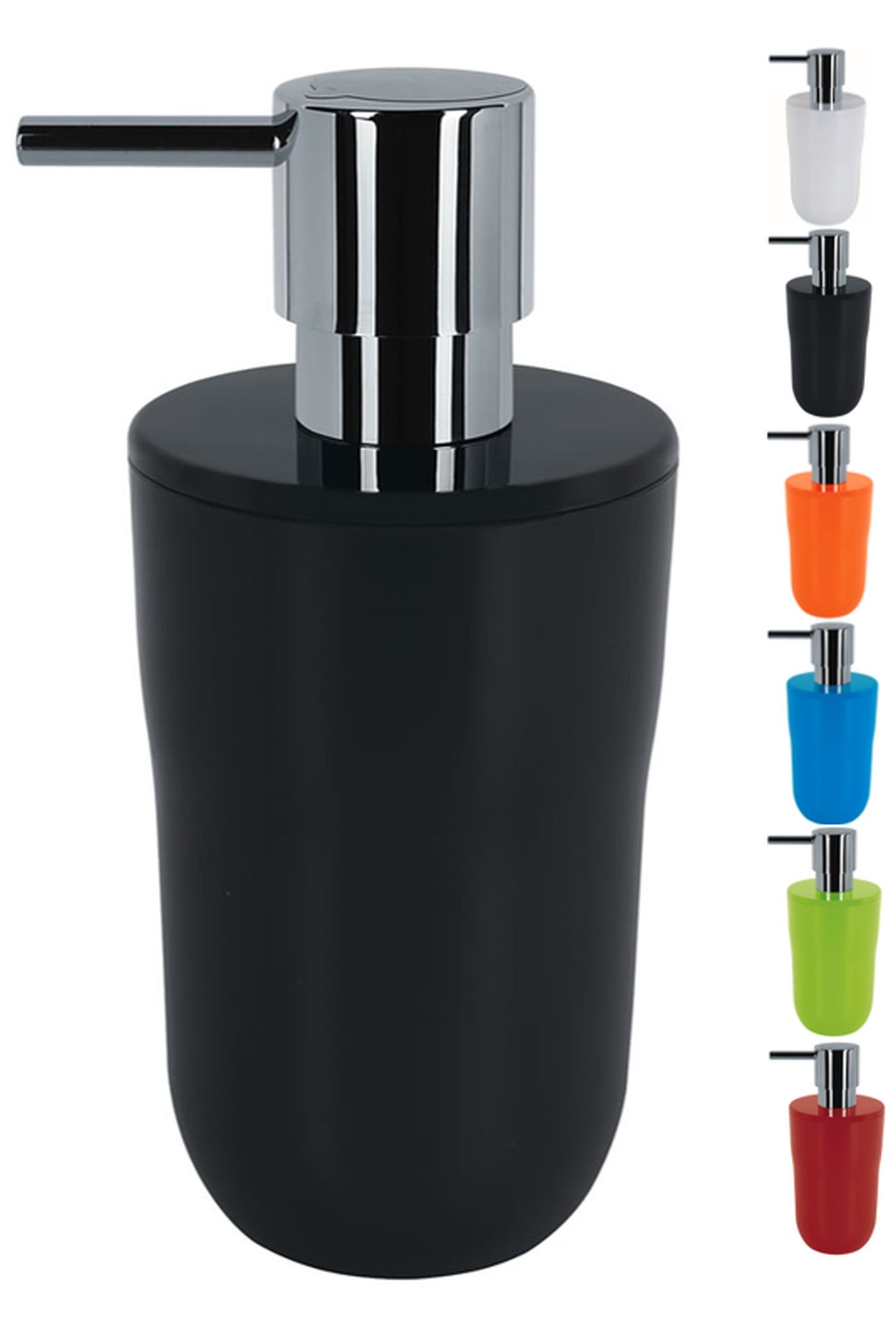 Spirella Polystyrene Cocco Soap Dispenser, Black