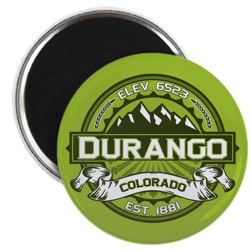 CafePress Durango Green 2.25" Round Magnet, Refrigerator Magnet, Button Magnet Style