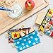 Bumkins Reusable Snack Bags, for Kids School Lunch and for Adults Portion, Washable Fabric, Waterproof Cloth Zip Bag, Supplies Travel Pouch, Food-Safe, 2-pk Wonder Woman DC Comics