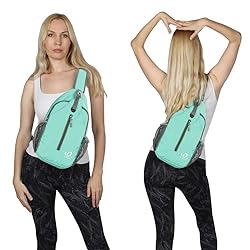 WATERFLY Crossbody Sling Backpack Sling Bag Travel