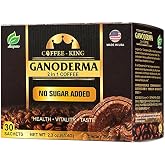 Ganoderma Coffee - Reishi Coffee Mix- Instant 2-in-1 Mushroom Coffee. All Natural Ganoderma Lucidum With Instant Coffee. A Non Sugar Dietary Supplement To Replace Regular Coffee - 30 sachets
