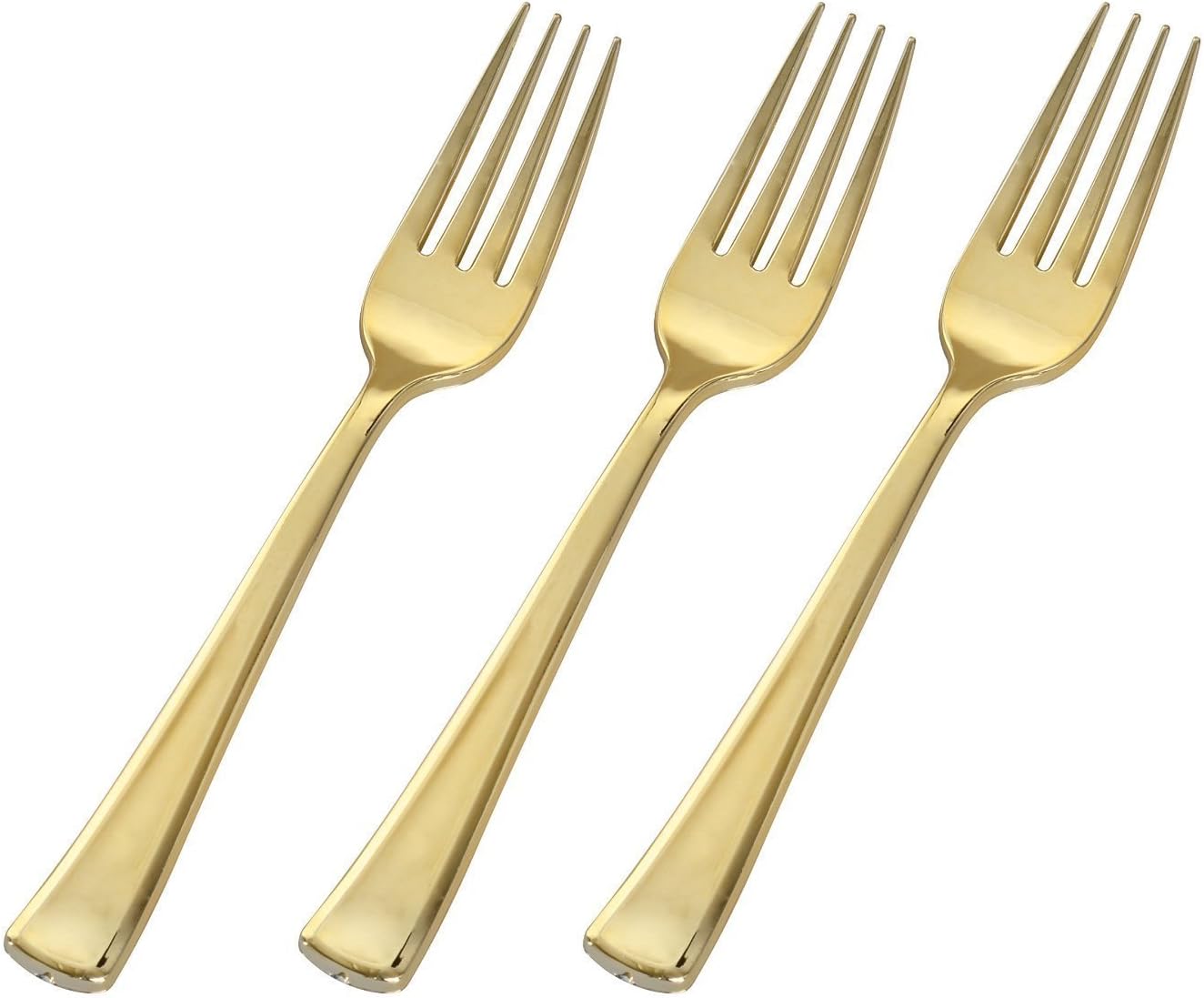 Heavyweight Plastic Cutlery Combo | Gold | Golden Secrets Collection| Pack of 24