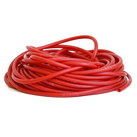 FTM Thera-Band Tubing in Rot, als Meterware, Fitness Tube von der Rolle geschnitten, ideales Gymnastikband (3 Meter)