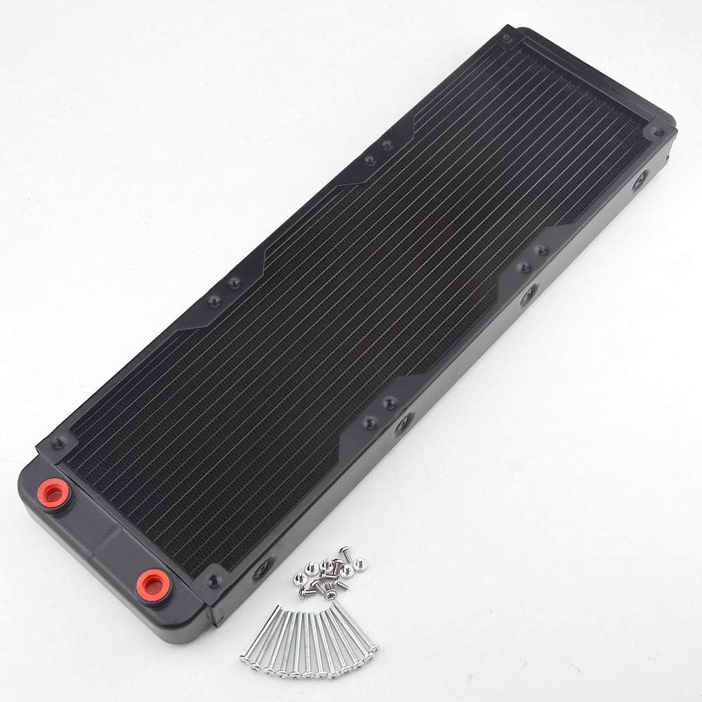 BXQINLENX 18 Pipe Aluminum Heat Exchanger Radiator for PC CPU CO2 Laser Water Cool System Computer 360mm(B) - Image 3