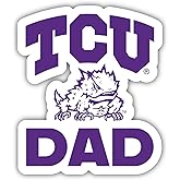 TCU Horned Frogs 4-Inch Proud Dad Die Cut Decal Officially Licensed Collegiate Product