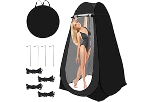 WTMORE Pop Up Privacy Tent Shower Tent Changing Tent Portable Outdoor Camping Bathroom Toilet Tent Changing Dressing Room Privacy Shelters Room for Hiking and Beach Sun Shelter Picnic Fishing- Waterproof