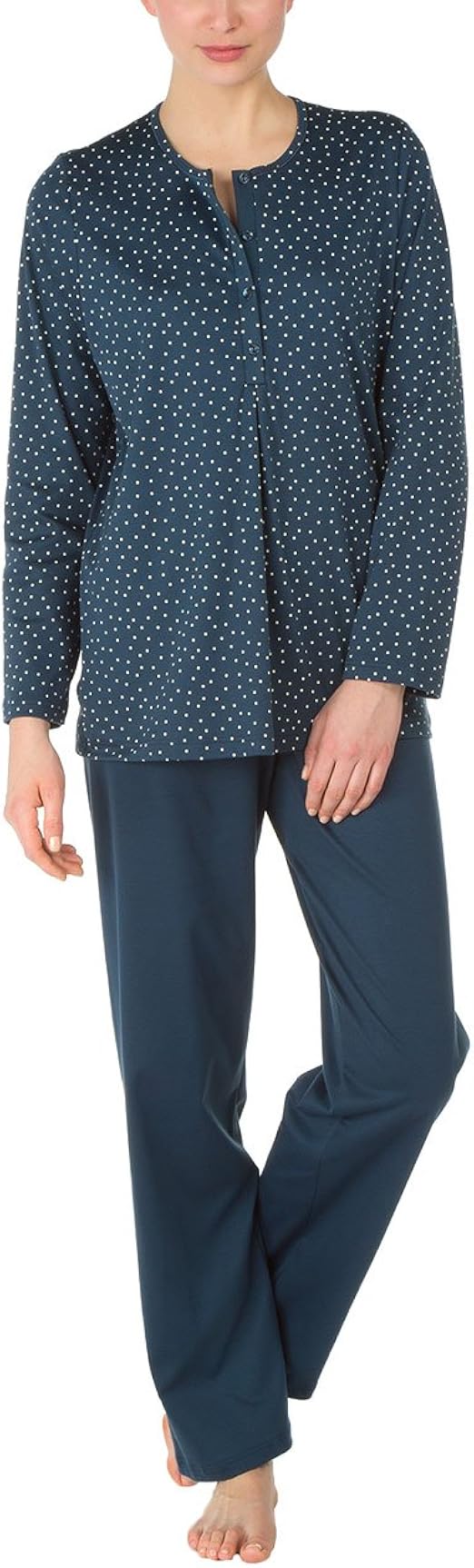 CALIDA Damen Schlafanzug Sweet Dreams – Zweiteiliger Pyjama Aus 100% Baumwolle, 3/4 Arm, Moderner Fit