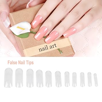 Amazon Com Diy False Nail Tips Nail Art 140pcs Dual System Form