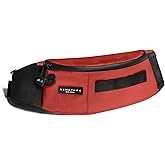 ALMSTHRE Hip Pack - Rust Red | Durable & Waterproof Fanny Pack for Cyclists | Adjustable Fit with Organized Storage | Recycled Ripstop Nylon for Biking, Hiking, and Everyday Carry