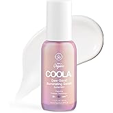 COOLA Organic Dew Good Illuminating Probiotic Serum with SPF 30, Dermatologist Tested Sunscreen with Plant-Derived BlueScreen Digital De-Stress Technology, 1.15 Fl Oz