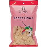 Eden Japanese Bonito Flakes, Shaved Skipjack Tuna, Katsuobushi 鰹節, Traditionally Aged and Dried, Hardwood Smoked, Make Dashi and Miso Soup, 1.05 oz