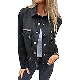 utcoco Womens Cropped Suede Leather Jacket Fashion Motorcycle Bomber Jackets Fall Winter Coats for Women 2025