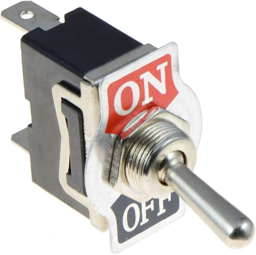 Switch Electronics SPST On-Off Latching Toggle Switch 15A 250VAC 6.3mm Quick
