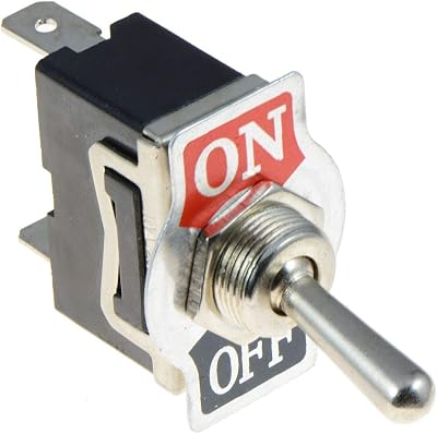 Switch Electronics SPST On-Off Latching Toggle Switch 15A 250VAC 6.3mm Quick