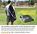 Extra Large Heavy Duty Soccer Ball Mesh Bag for Sports, Beach and Swimming Gears. Adjustable Shoulder Strap Made to Fit Adults and Kids. Secure Side Pocket for your Personal Item. 40x30 IN, Orange