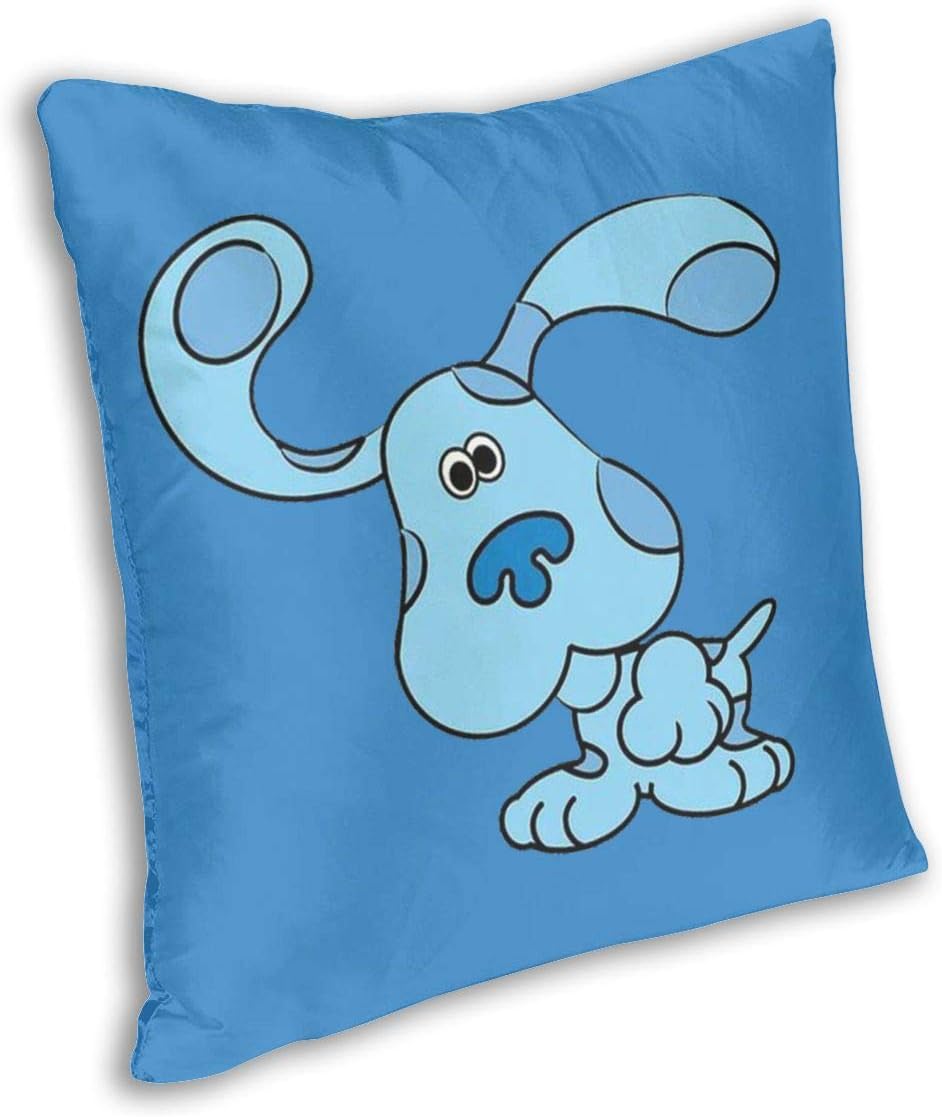 Amazon Com Lemonationff Blue S Clues Dog Throw Square Pillow For
