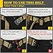 RONGQI 2Pack Tactical Belt,Military Style Quick Release Belt,1.5