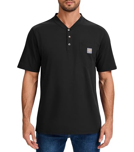 ラッセルノ　POCKET LOOSE FIT POLO サイズ4 Carhartt Men's Loose Polo, Black, Small at Amazon Men's Clothing store