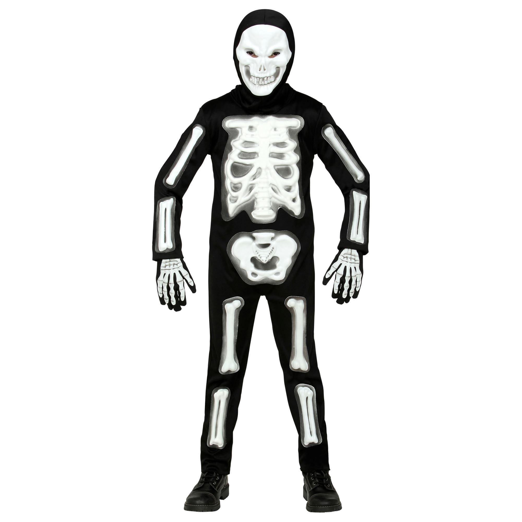 WIDMANN 3D Skeleton (jumpsuit, hooded mask, gloves) - (158 cm / 11-13 years)