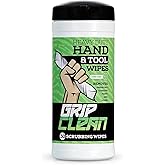 Grip Clean Heavy Duty Hand & Tool Cleaning Wipes – Waterless Hand Cleaner for Mechanics, Garage & Shop Use – Dual-Sided Grease, Oil & Paint Remover Wipes with Citrus Scent - 30ct