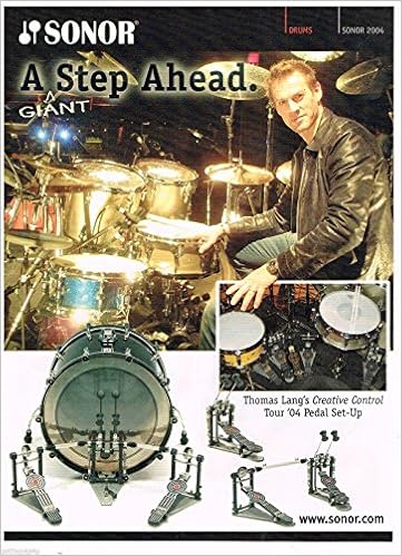 Sonor Pedal Setup Thomas Lang Creative Control Tour 2004 Print Ad Sonor 0613161380920 Amazon Com Books