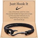Vurotry Fishing Bracelet for Men Fish Hook Bracelet
