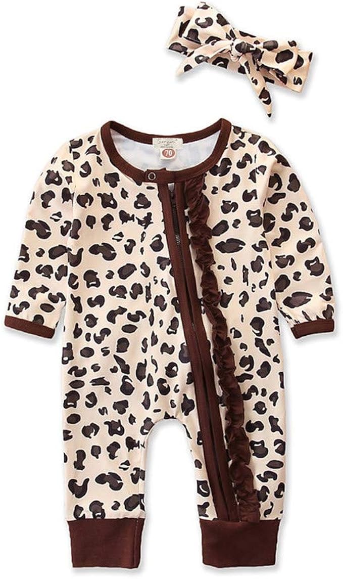 leopard jumpsuit baby
