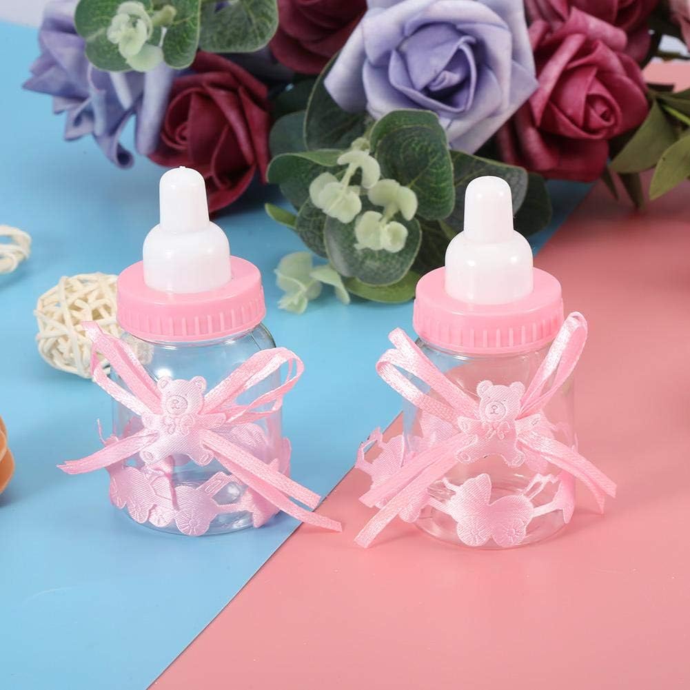 24Pcs Fillable Bottles Sweet Candy Box Gift for Baby Shower Party Decorations Wedding Birthday Party(Pink) - Image 5