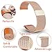 Diruite for Fossil Q Venture HR Band, 18mm Milanese Magnetic Stainless Steel Replacement Strap Band for Fossil Q Venture Gen 3 / Fossil Q Venture HR Gen 4 Smartwatch - Rose Gold