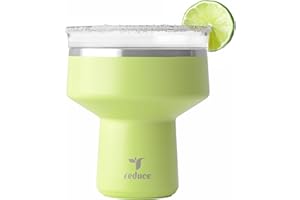 REDUCE Saltini 16 oz Cocktail Tumbler - Insulated Margarita Tumbler with Lid - Keeps Drinks Cold for 10 Hours - 360 Sippable 