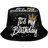 Happy Birthday Bucket Hats Fashion Sun Cap Packable Outdoor Birthday Fisherman Hat for Women and Men